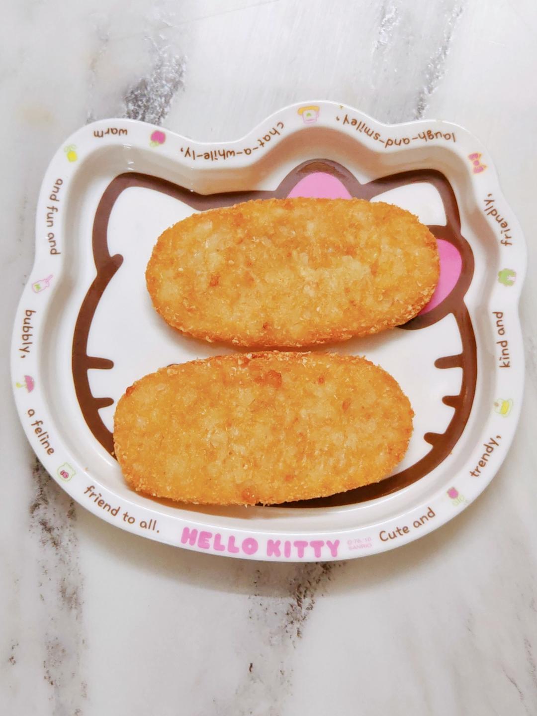 🔥面包糠薯饼🍘