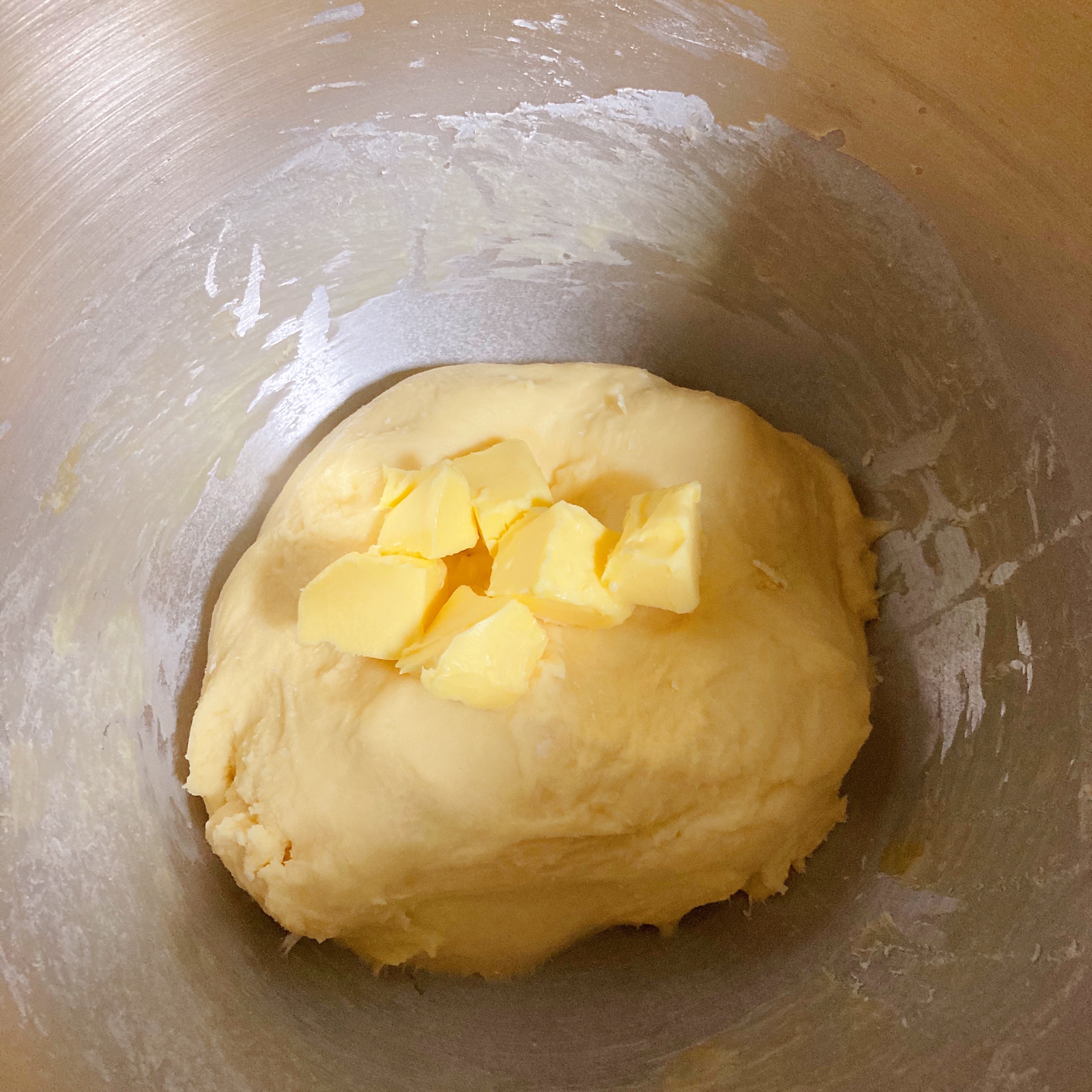 ‼️焦糖苹果樱花🌸面包‼️一次性发酵的做法 步骤7