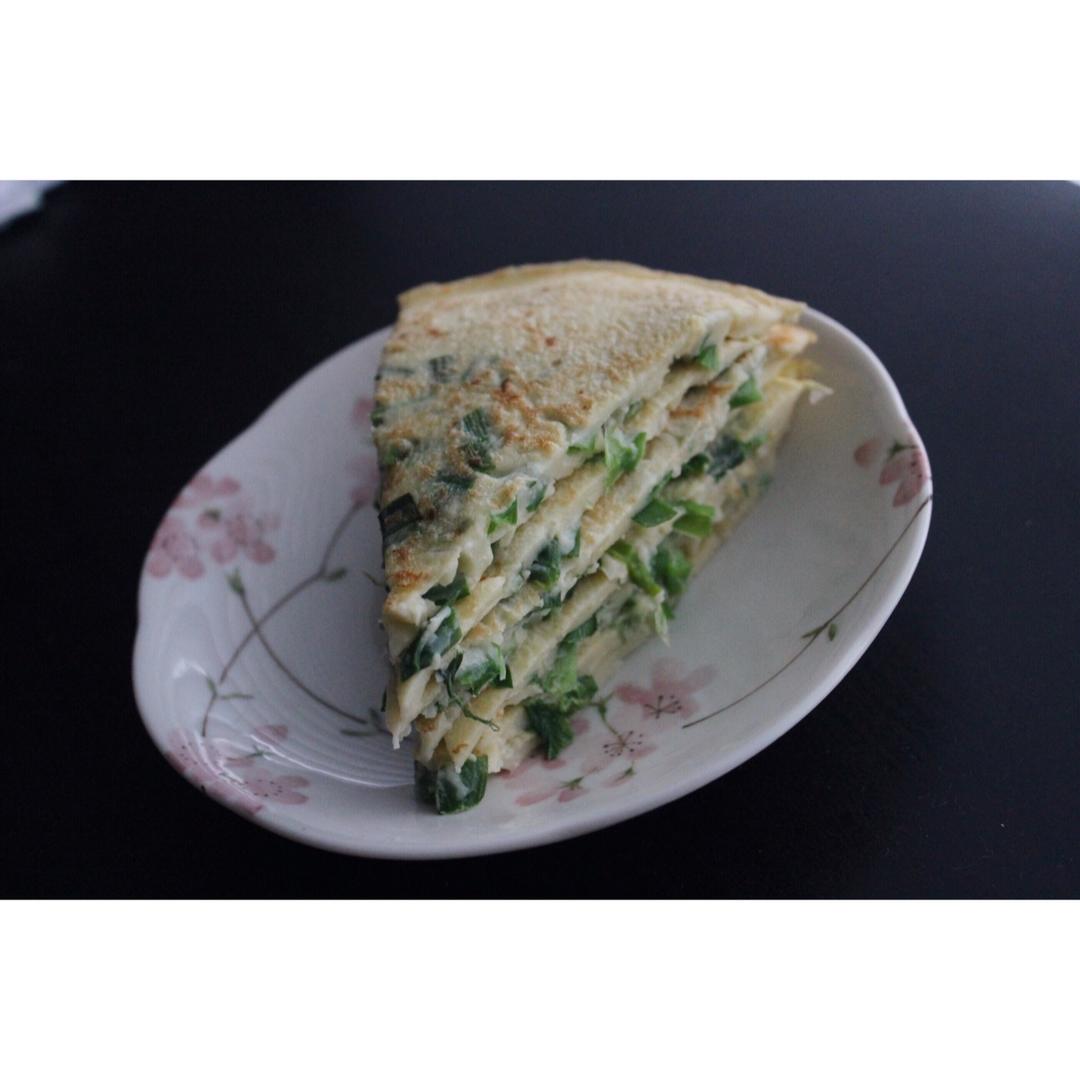 韭菜鸡蛋摊饼