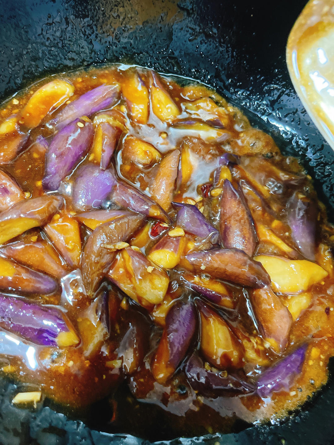 网红菜红烧茄子煲