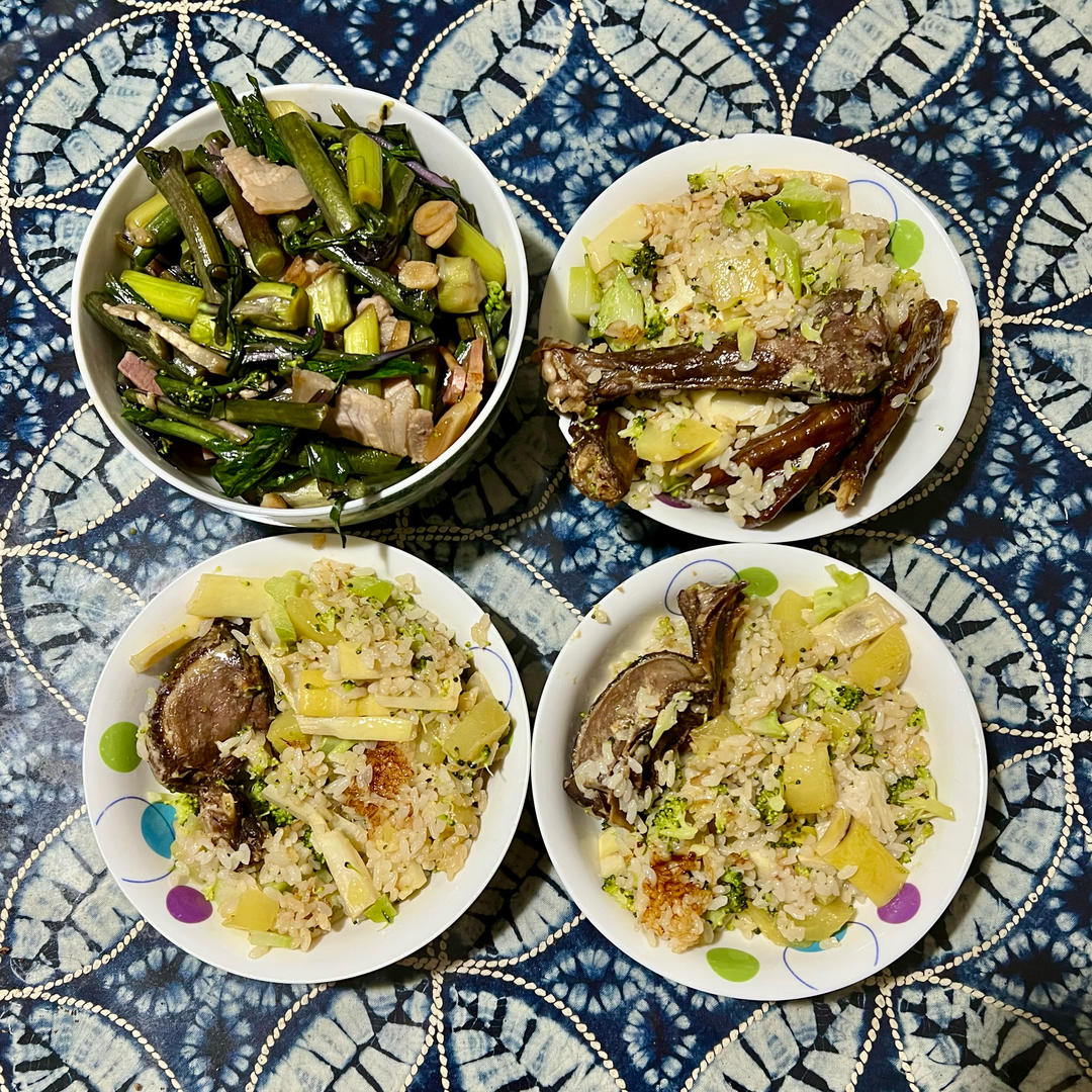 电饭锅焖饭（煲仔饭、排骨焖饭、立夏豌豆饭、羊肉抓饭等）