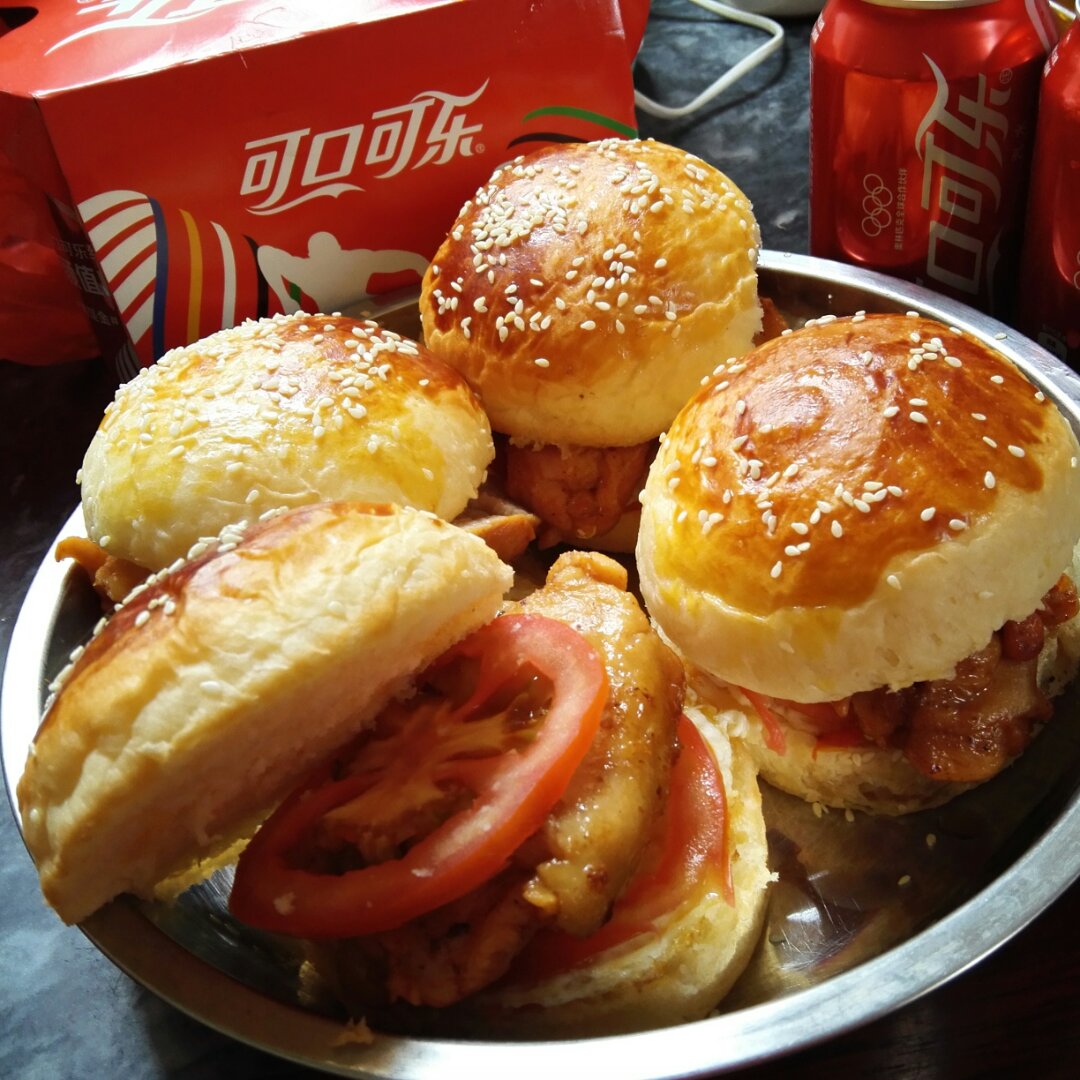 自制营养肉饼汉堡包