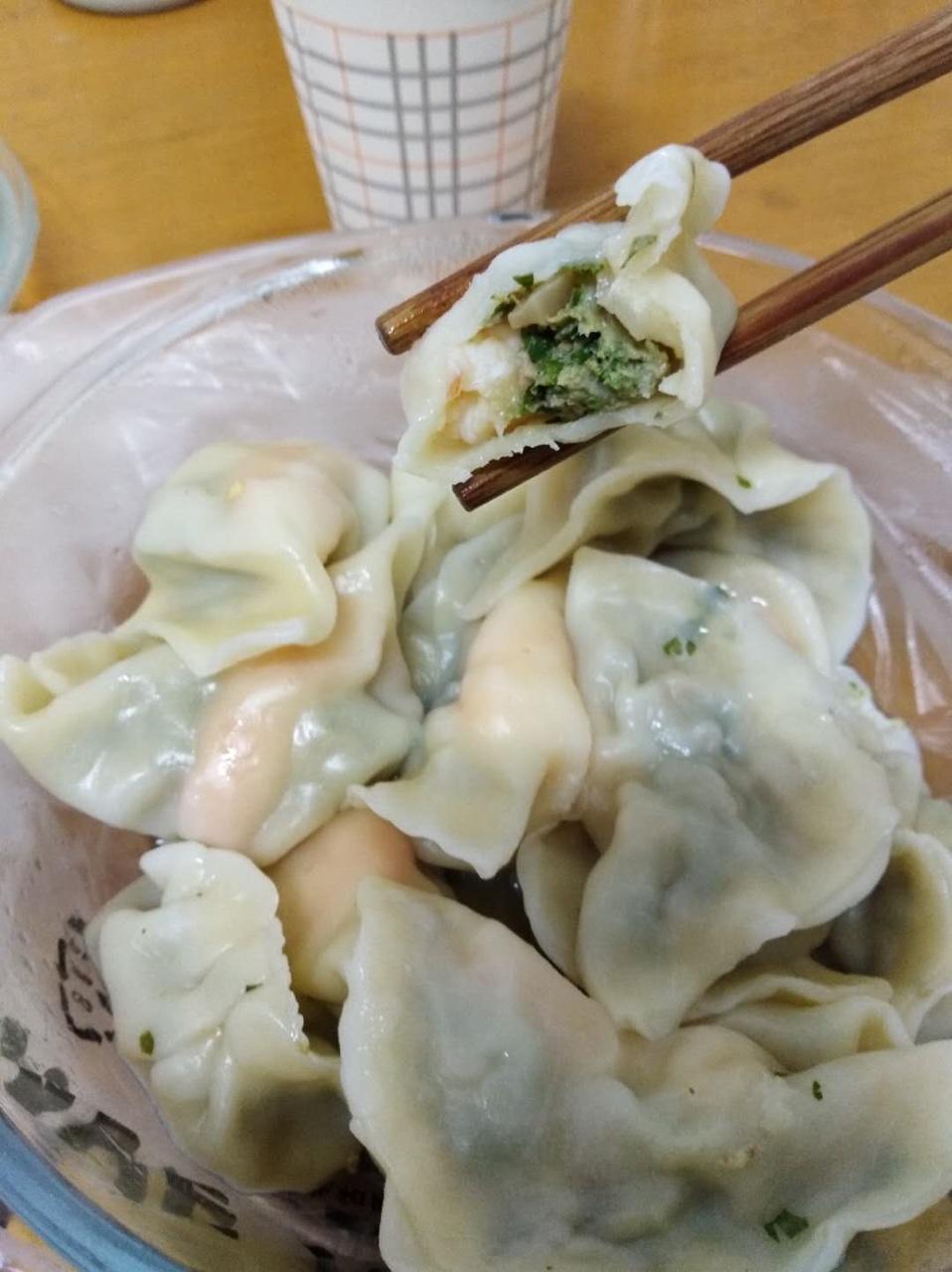 香菜虾仁饺子