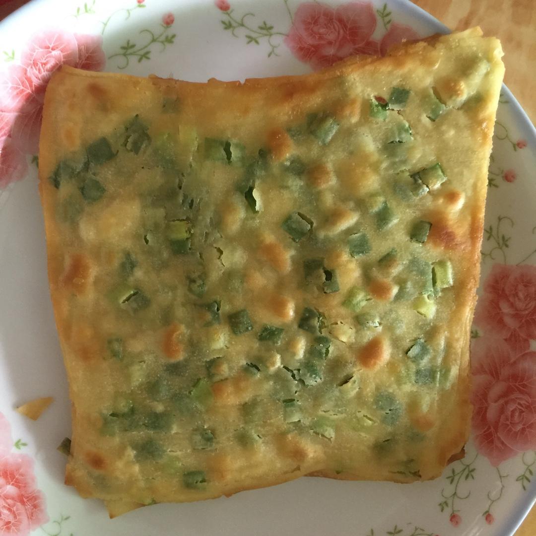 葱油饼（饺子皮 懒人快手版）