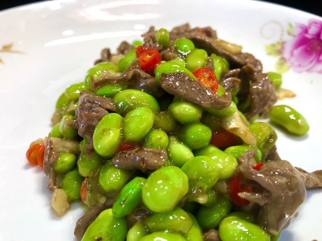 毛豆炒肉