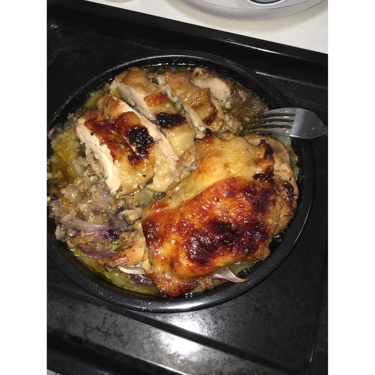 蜜汁黑椒烤鸡腿