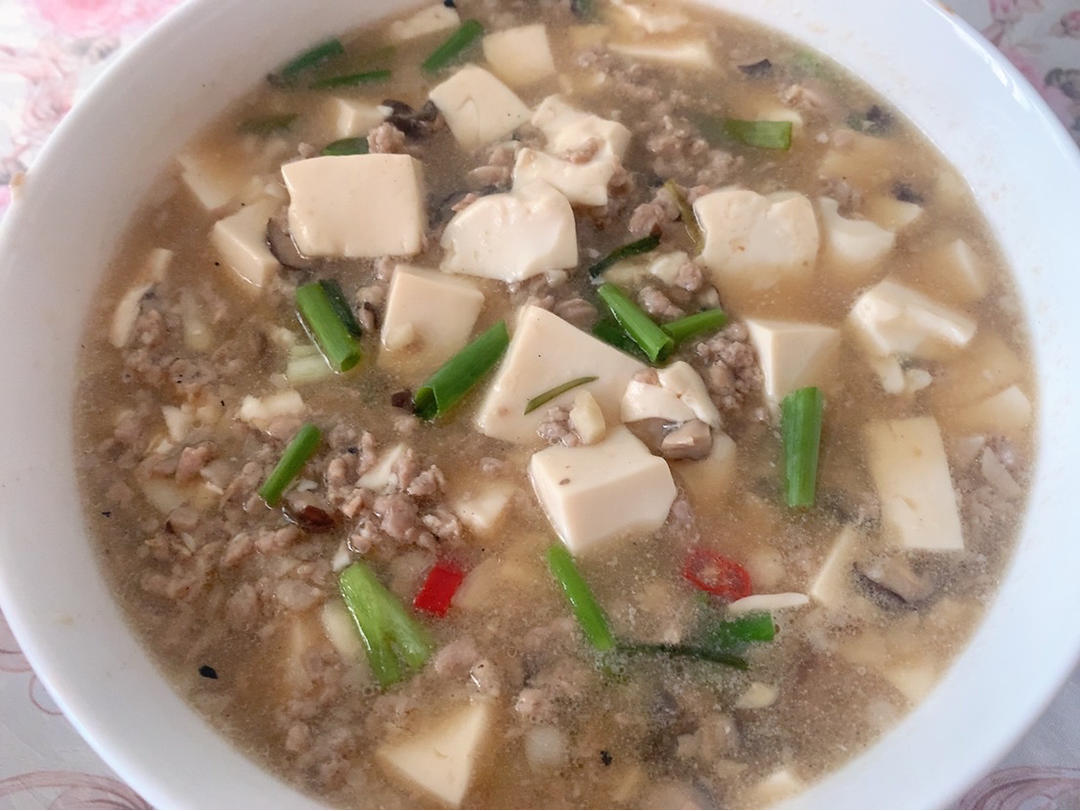 肉末嫩豆腐｜嫩滑口感爽口！这道快手菜超级下饭！！（减脂少油版）