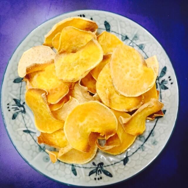 （无油烘焙）无油红薯片