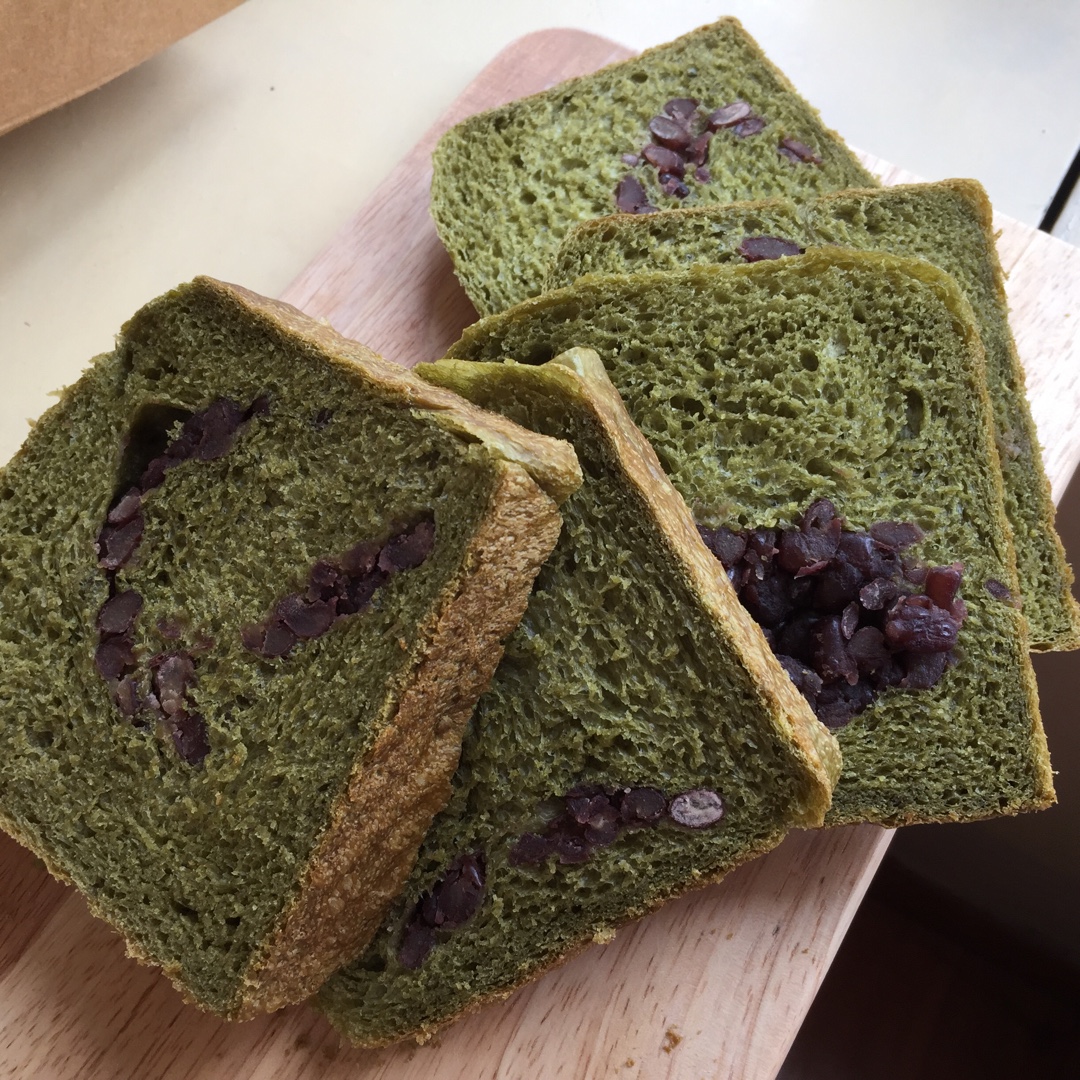 抹茶红豆吐司