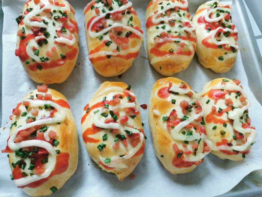 香葱火腿肉松面包