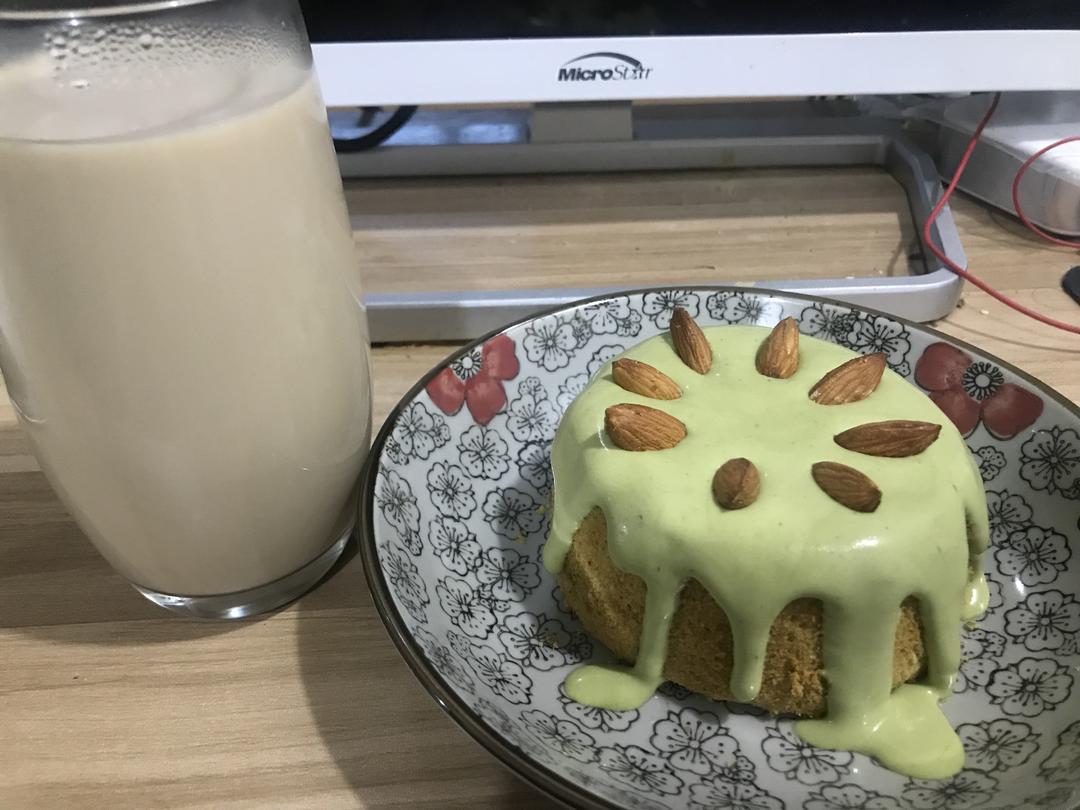 4寸抹茶戚风自用的做法