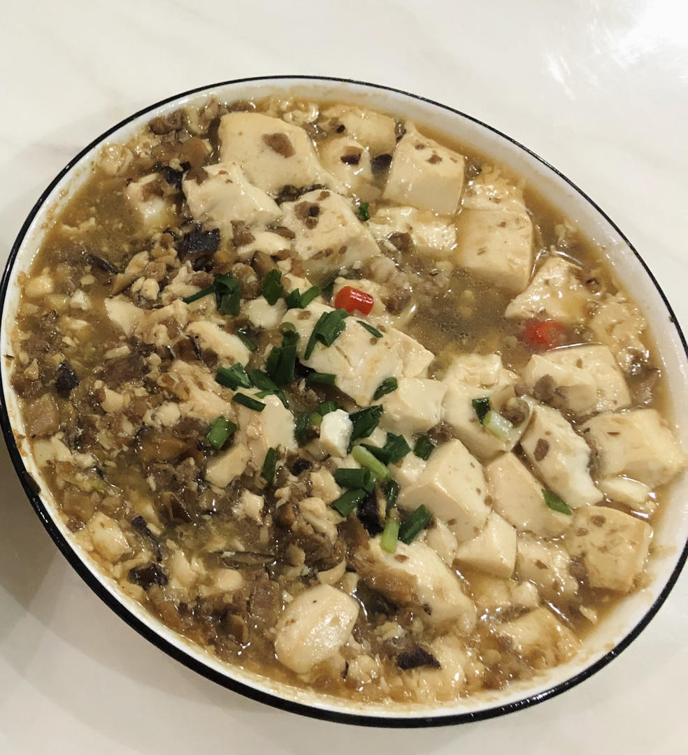 肉末嫩豆腐｜嫩滑口感爽口！这道快手菜超级下饭！！（减脂少油版）