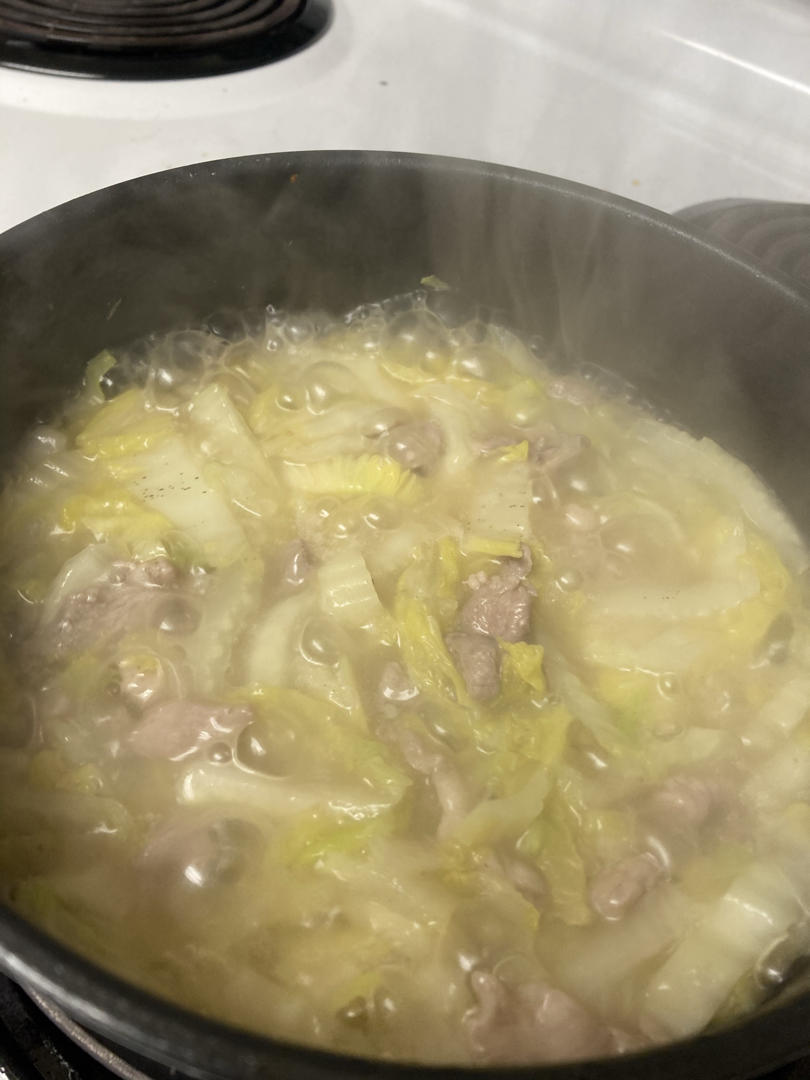 白菜烂糊肉丝