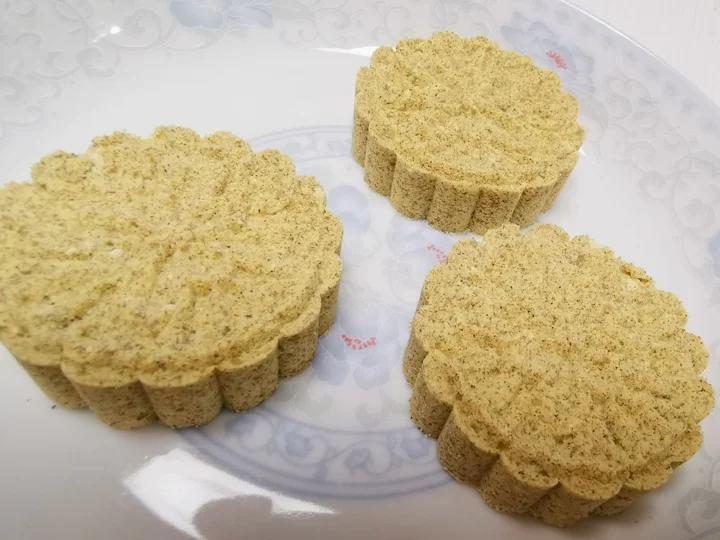 超详细北方老式绿豆糕（绿豆面版，无油）