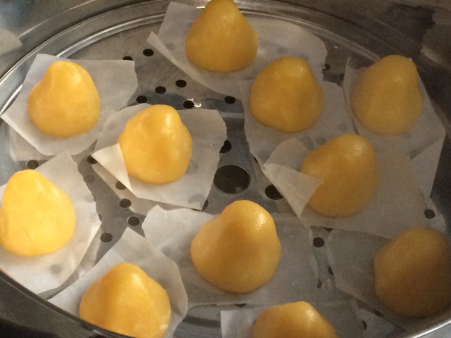奶香糯米窝窝头