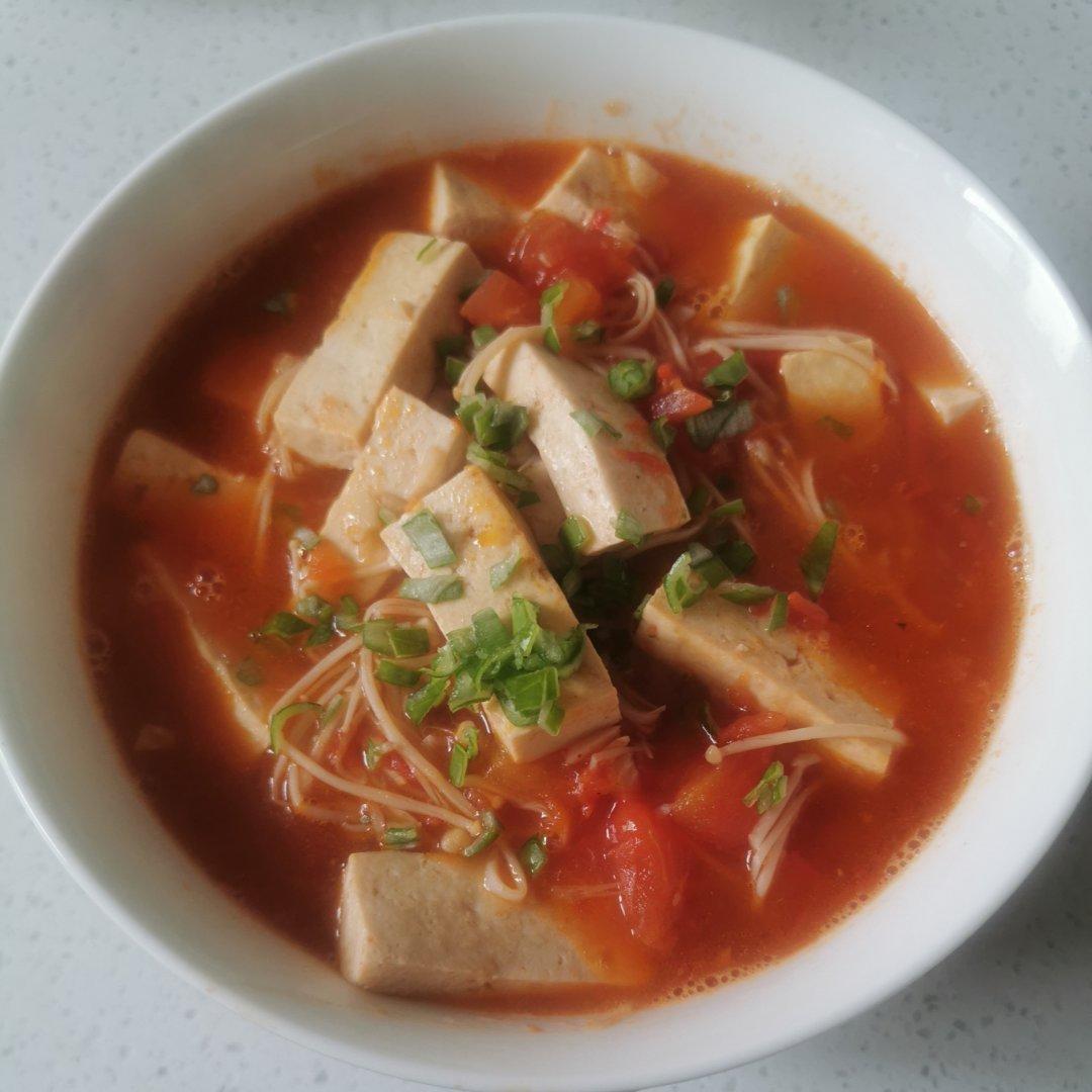 连吃三天都不过瘾‼️巨好喝番茄金针菇肥牛汤