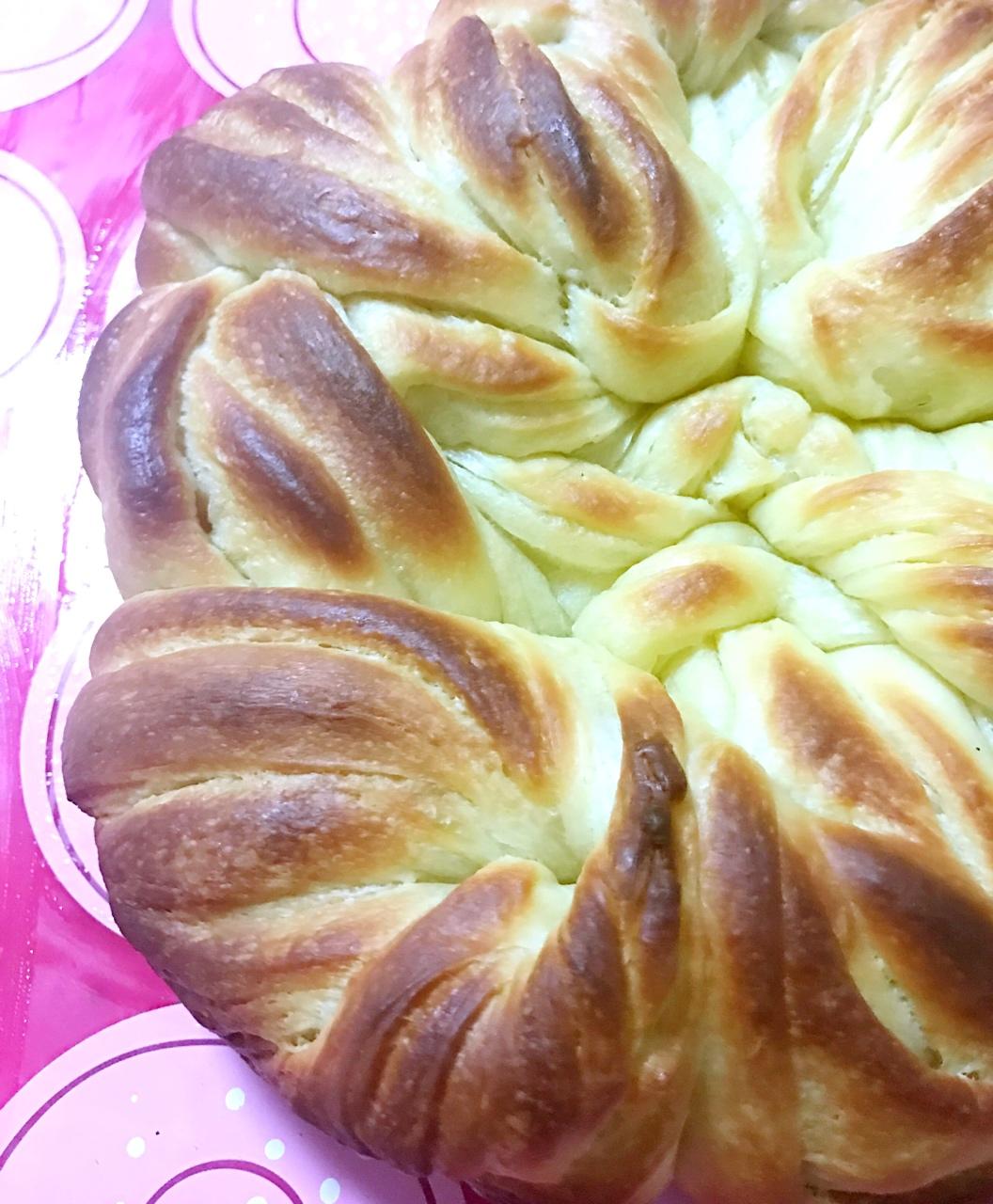 手撕千层花朵面包