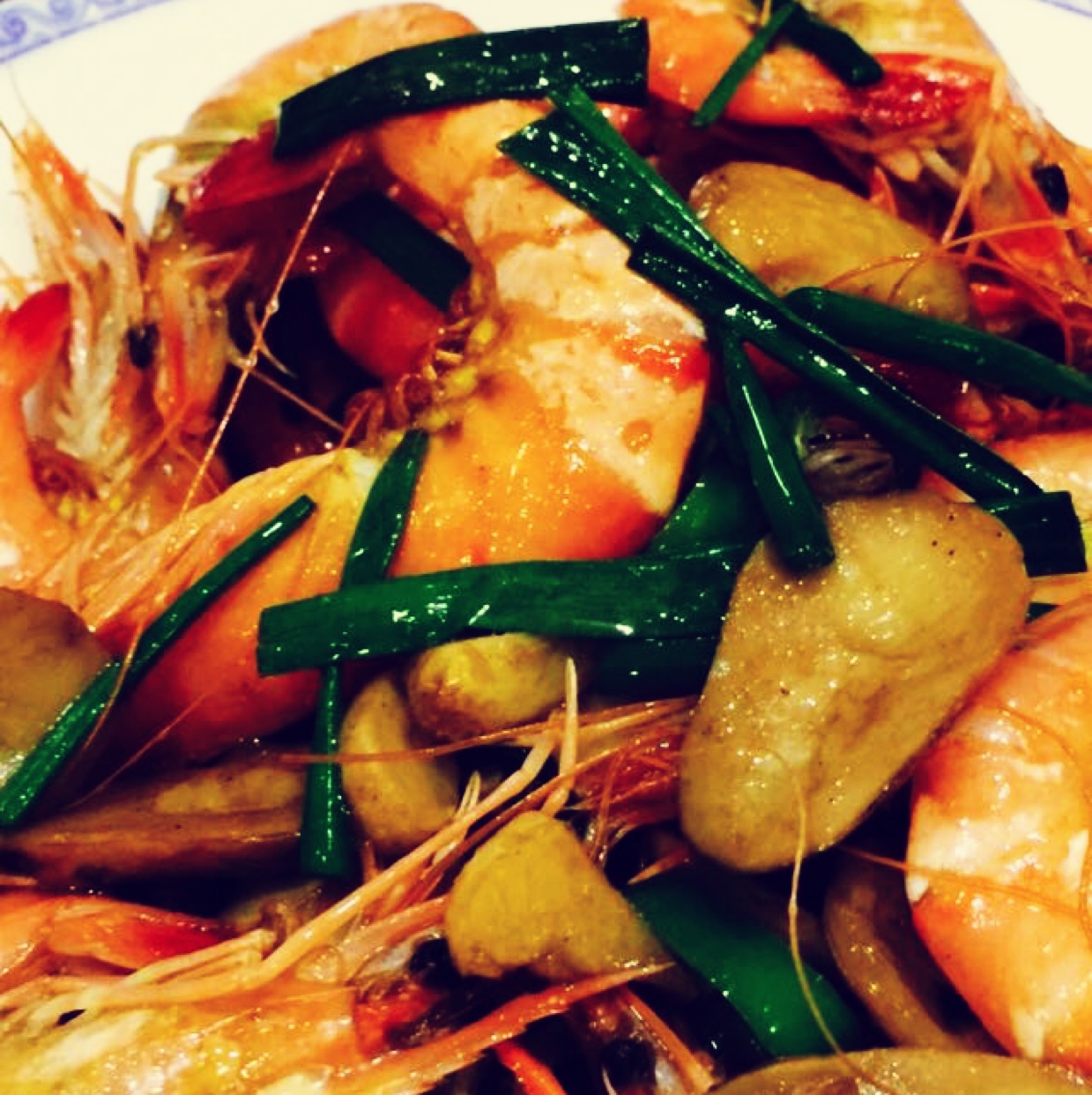 酒香蘑菇虾--本棚食堂版