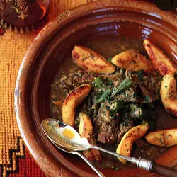 羊肉榅桲秋葵塔吉鍋 Lamb, Quince, and Okra Tagine