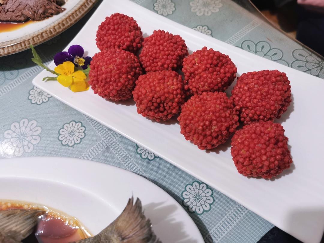 【荔枝芝士虾球】咸鲜浓香假荔枝get