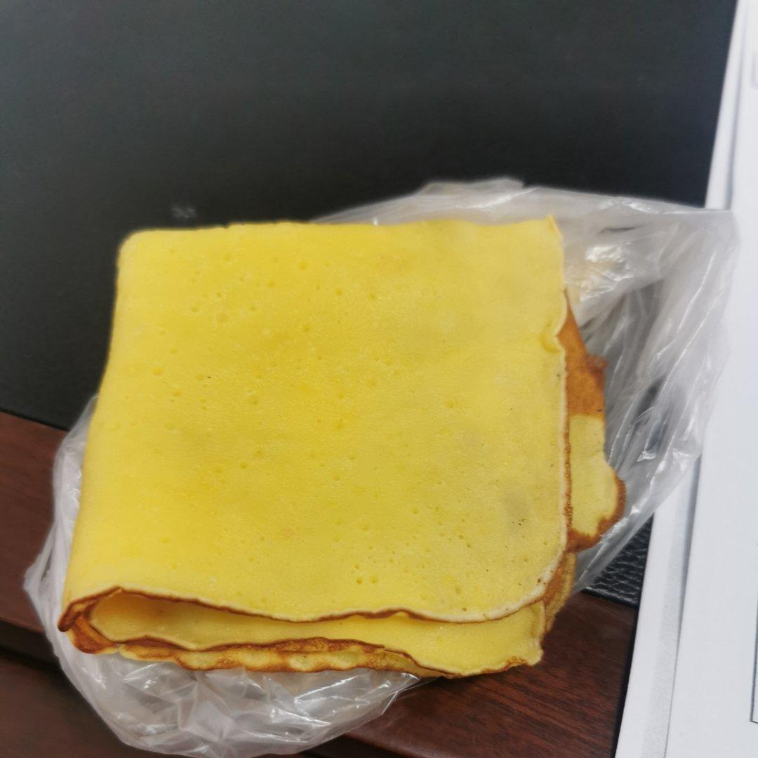 第一次做牛奶鸡蛋软饼（消耗纯牛奶）