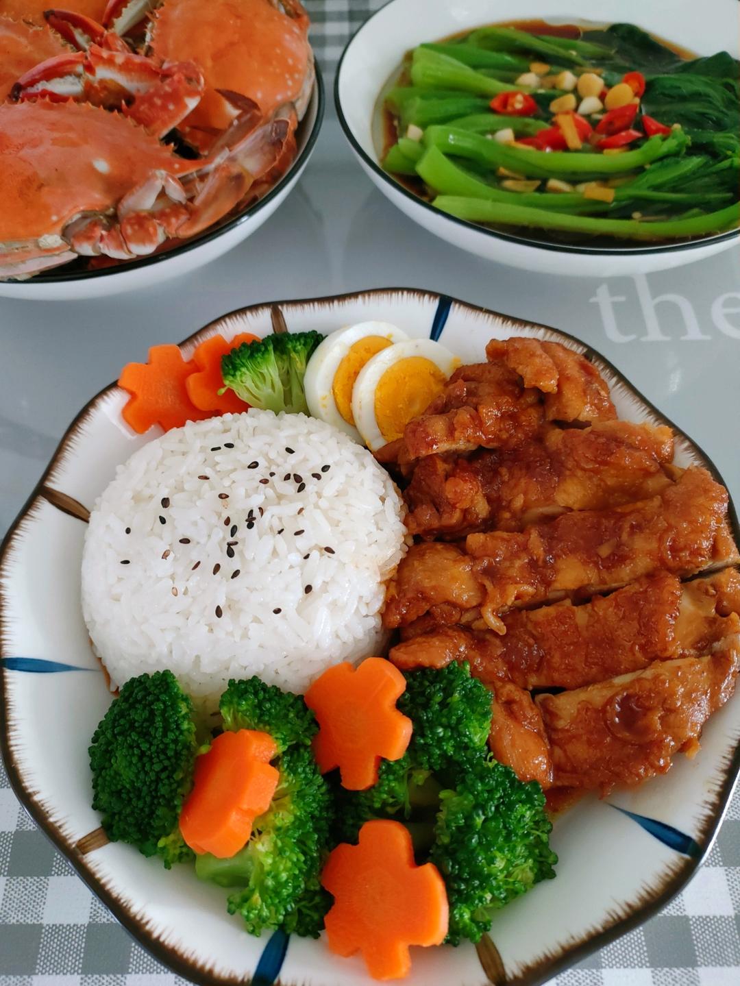 照烧鸡腿饭