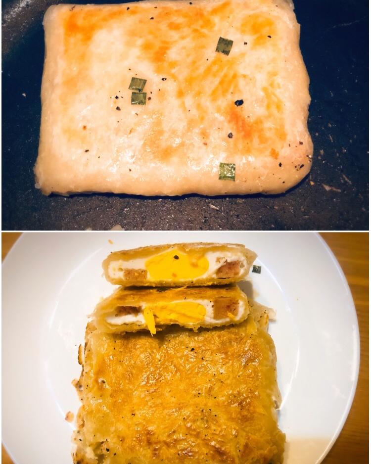 5分钟就能搞定的手抓饼早餐，酥到掉渣～