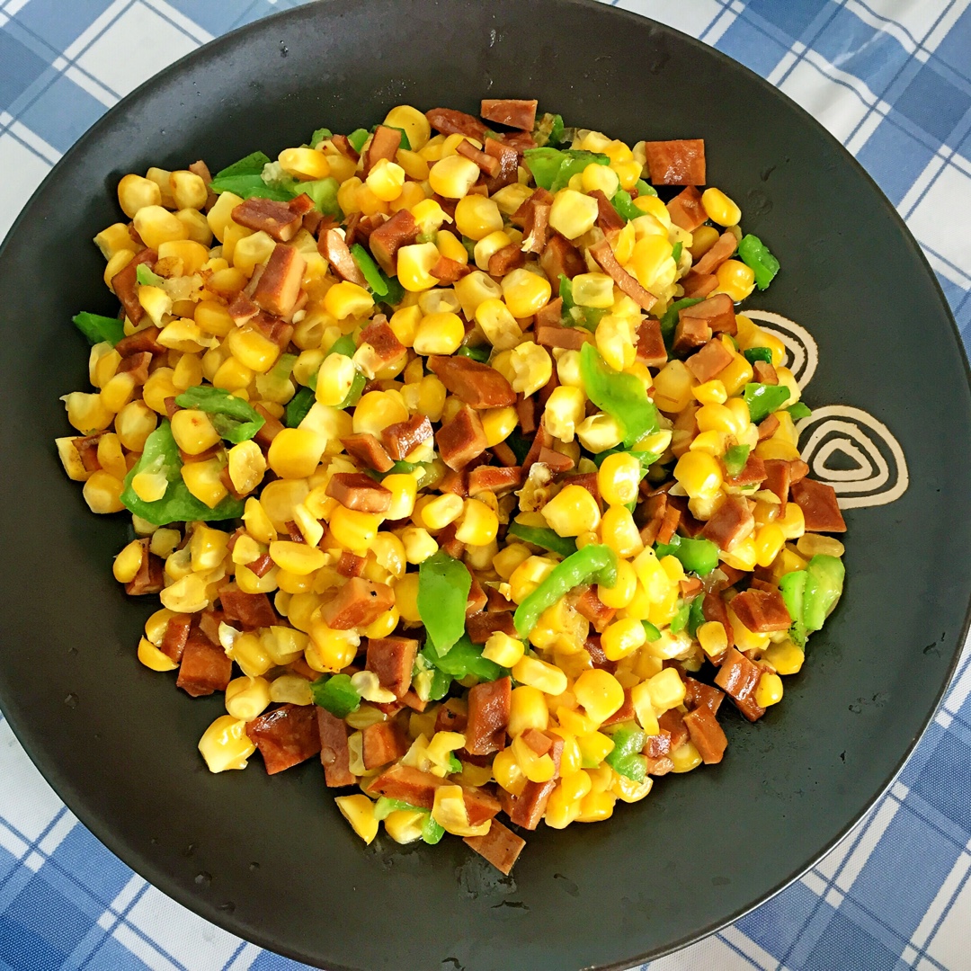 玉米炒肉末【超级下饭的快手家常菜】