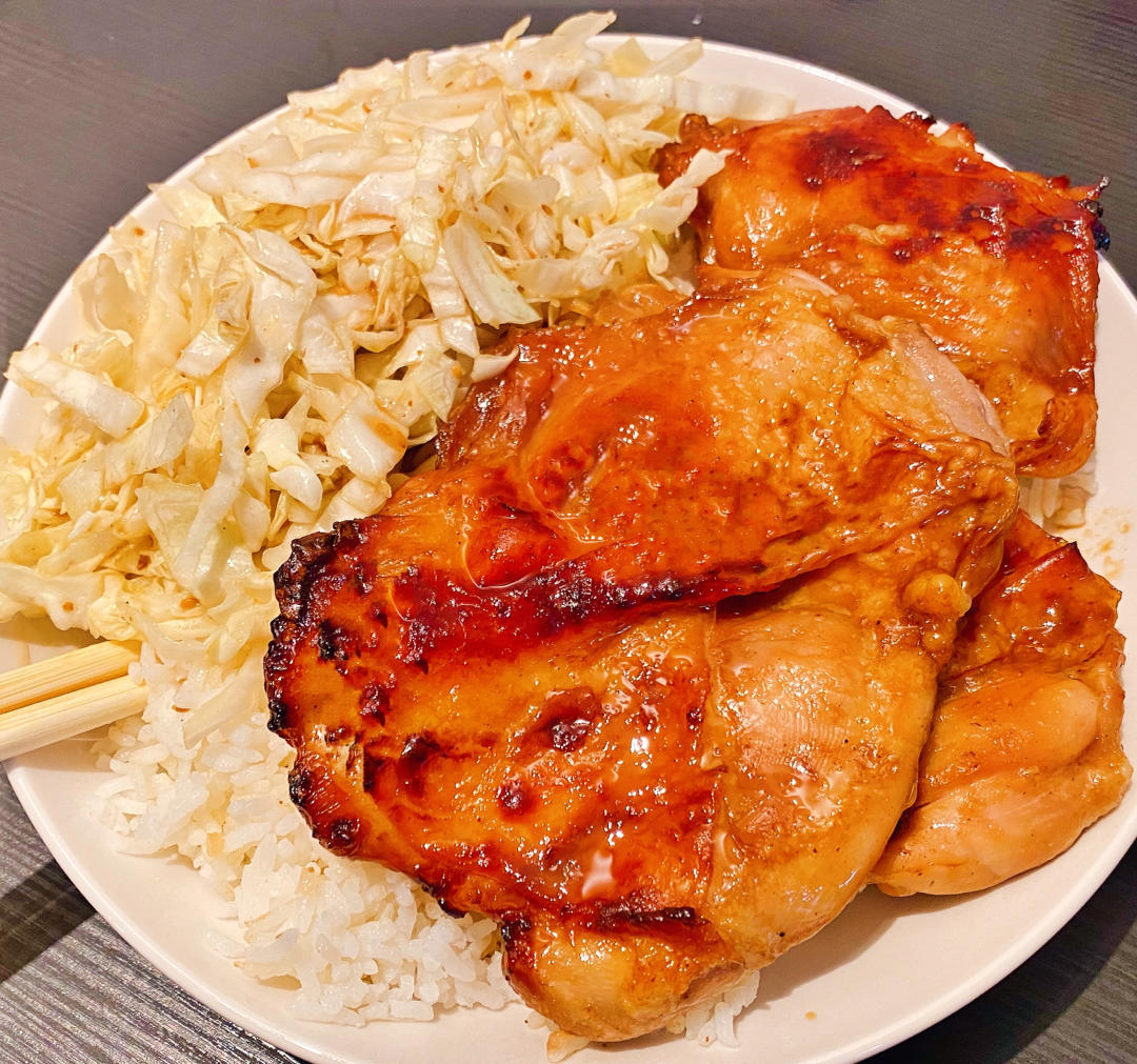 满口爆汁的叉烧鸡腿饭