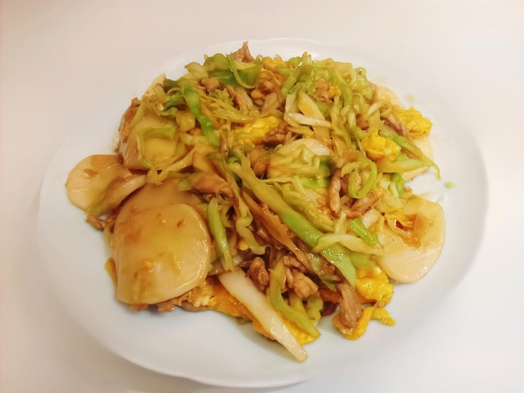 快手家常美味炒年糕