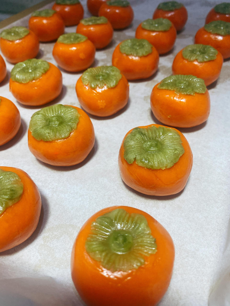 全网独家（原创）柿柿如意—广式金沙奶黄月饼（内附视频做法）