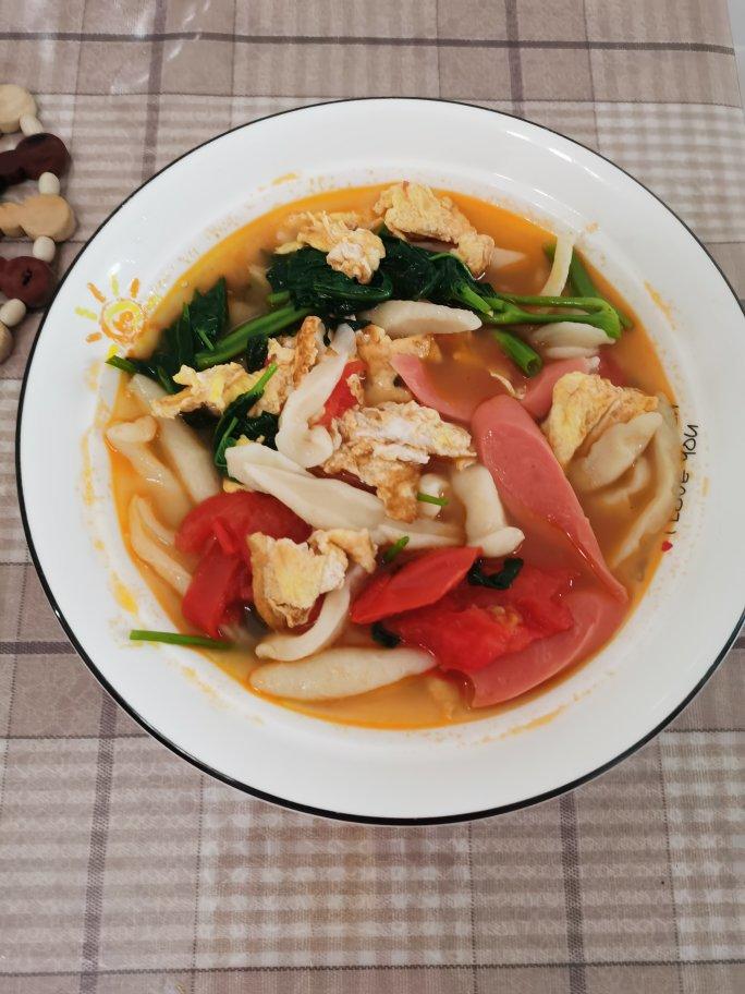 番茄浓汤鸡蛋面