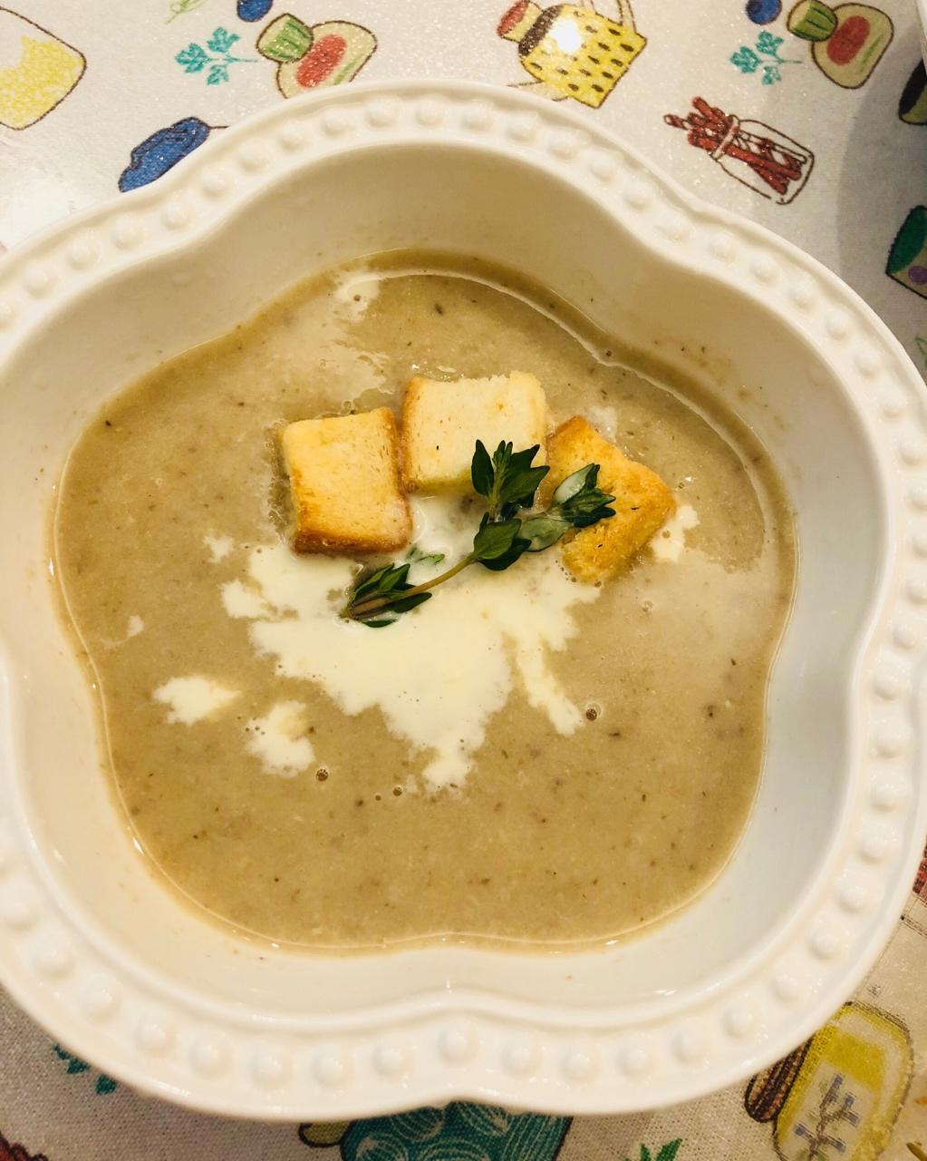 不腻的奶油蘑菇汤【食材包操作说明】