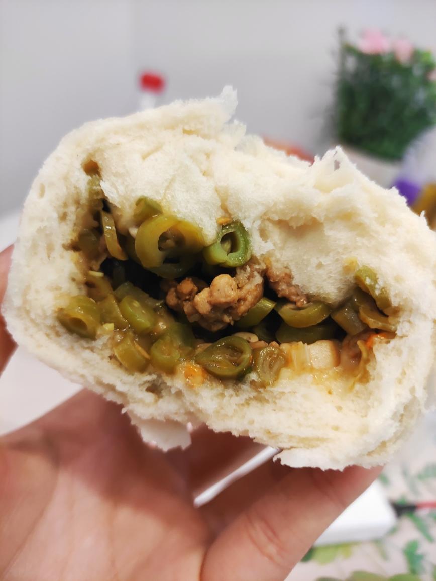 泡椒肉沫四季豆包子的做法