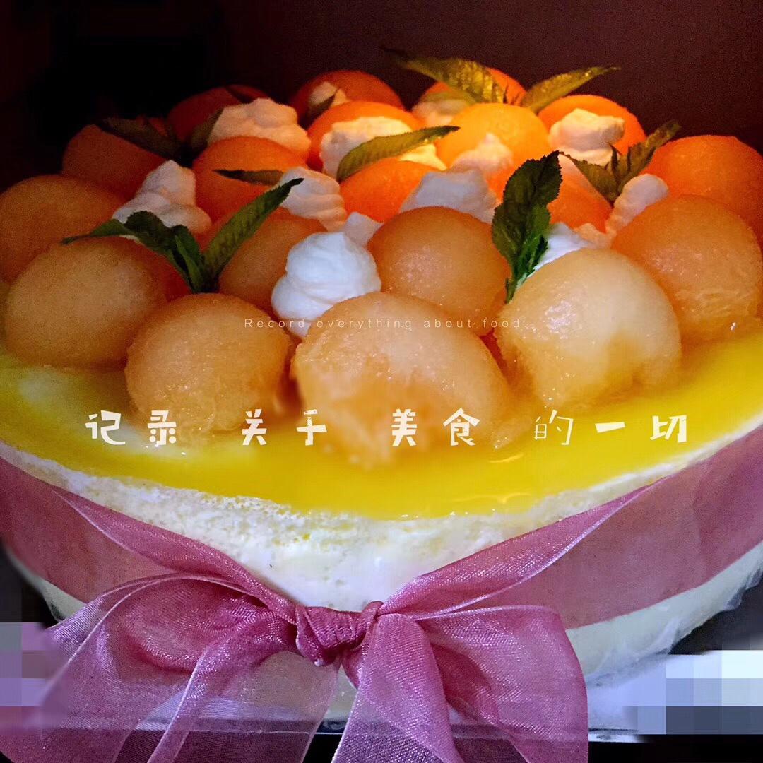 【蜜瓜慕斯蛋糕】