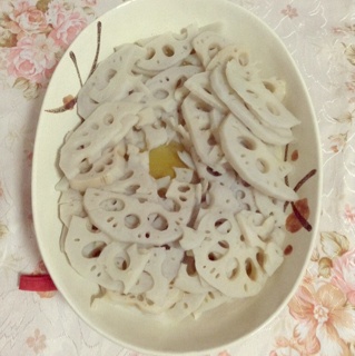 清炒藕片