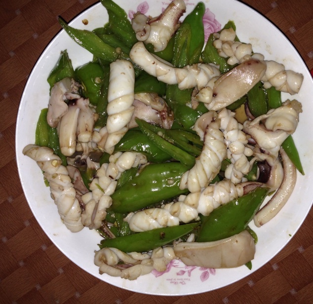 *^_^*_hsbx做的青椒炒鱿鱼