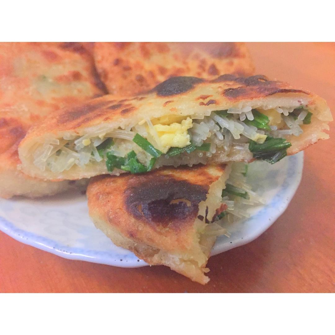 薄皮韭菜饼