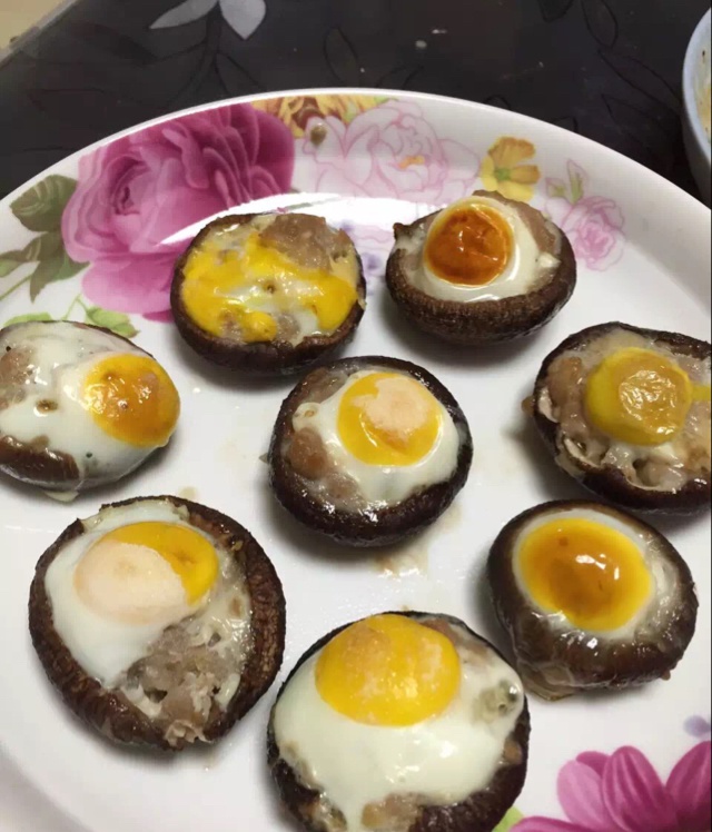 香菇肉末蒸鹌鹑蛋