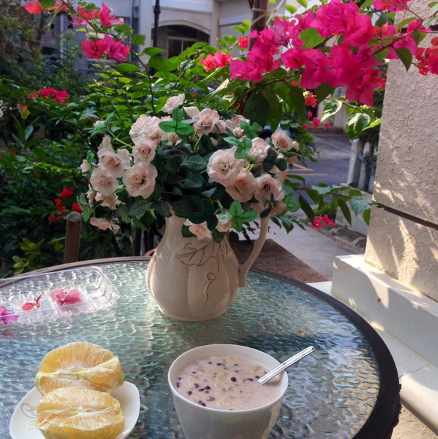 香蕉奶香麦片粥