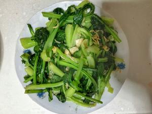 小青菜炒虾皮的做法 步骤4