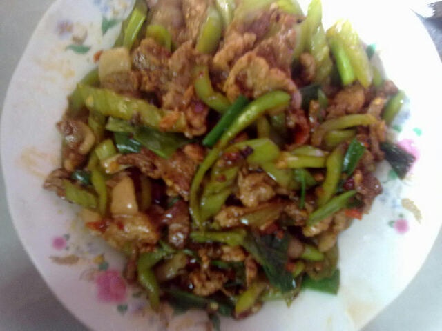 青椒炒肉