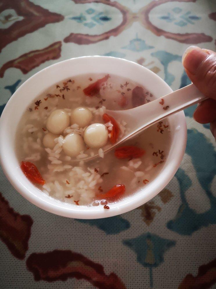 桂花酒酿圆子（附酒酿，小圆子做法）