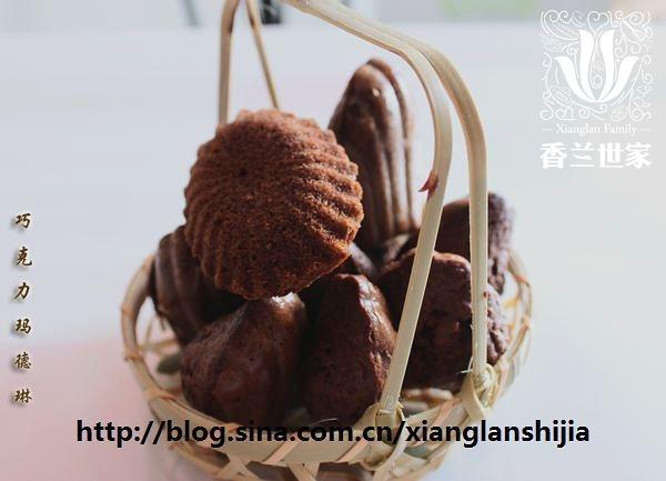 [香兰世家]鼓鼓的小肚子--巧克力玛德琳蛋糕的做法