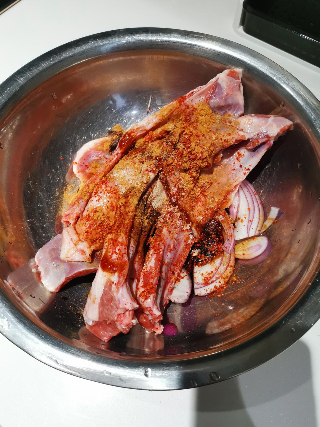 家庭烤箱烤羊排