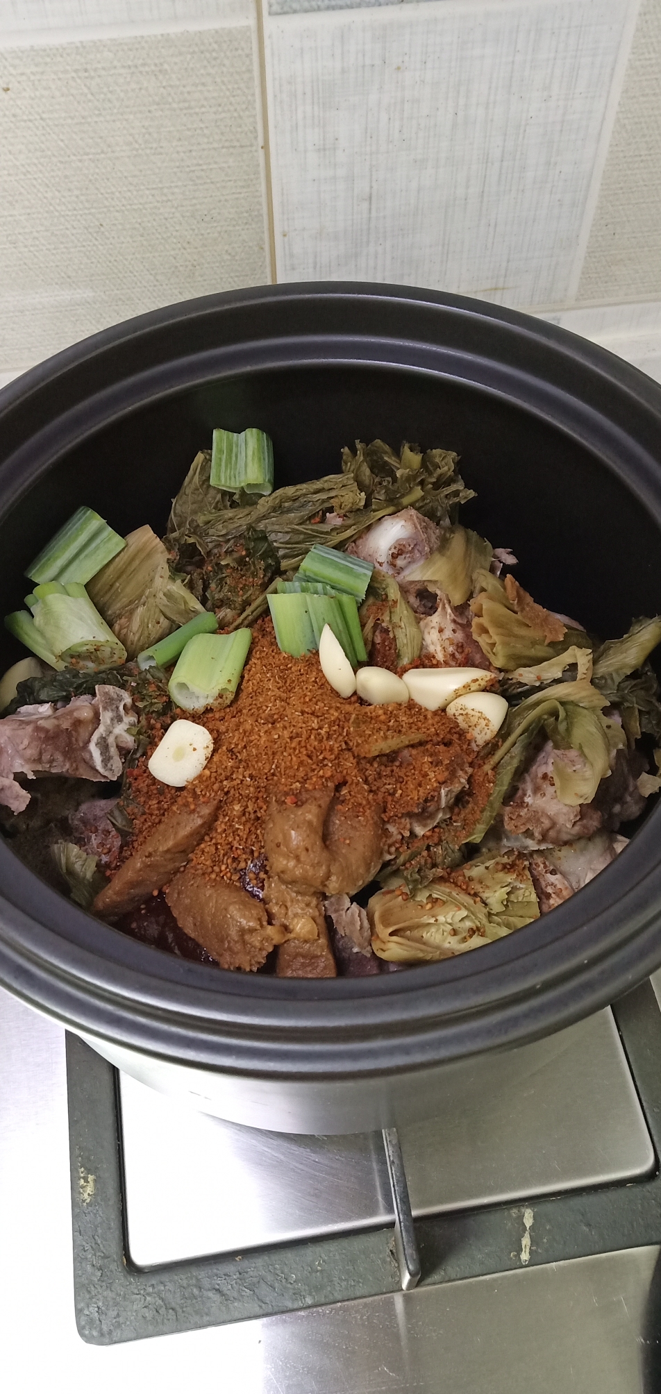 韩国脊骨土豆汤的做法 步骤2