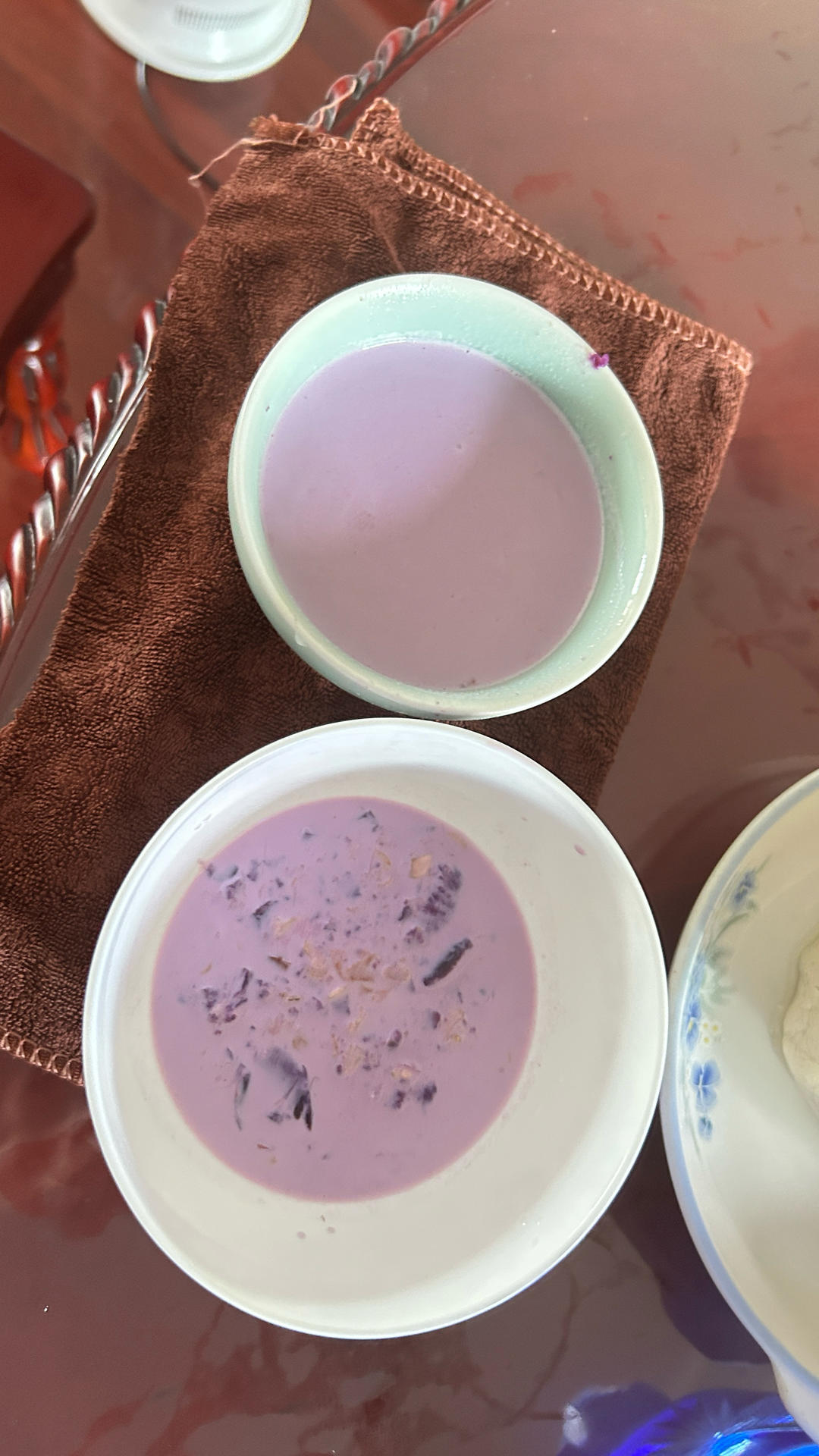 紫薯牛奶燕麦粥