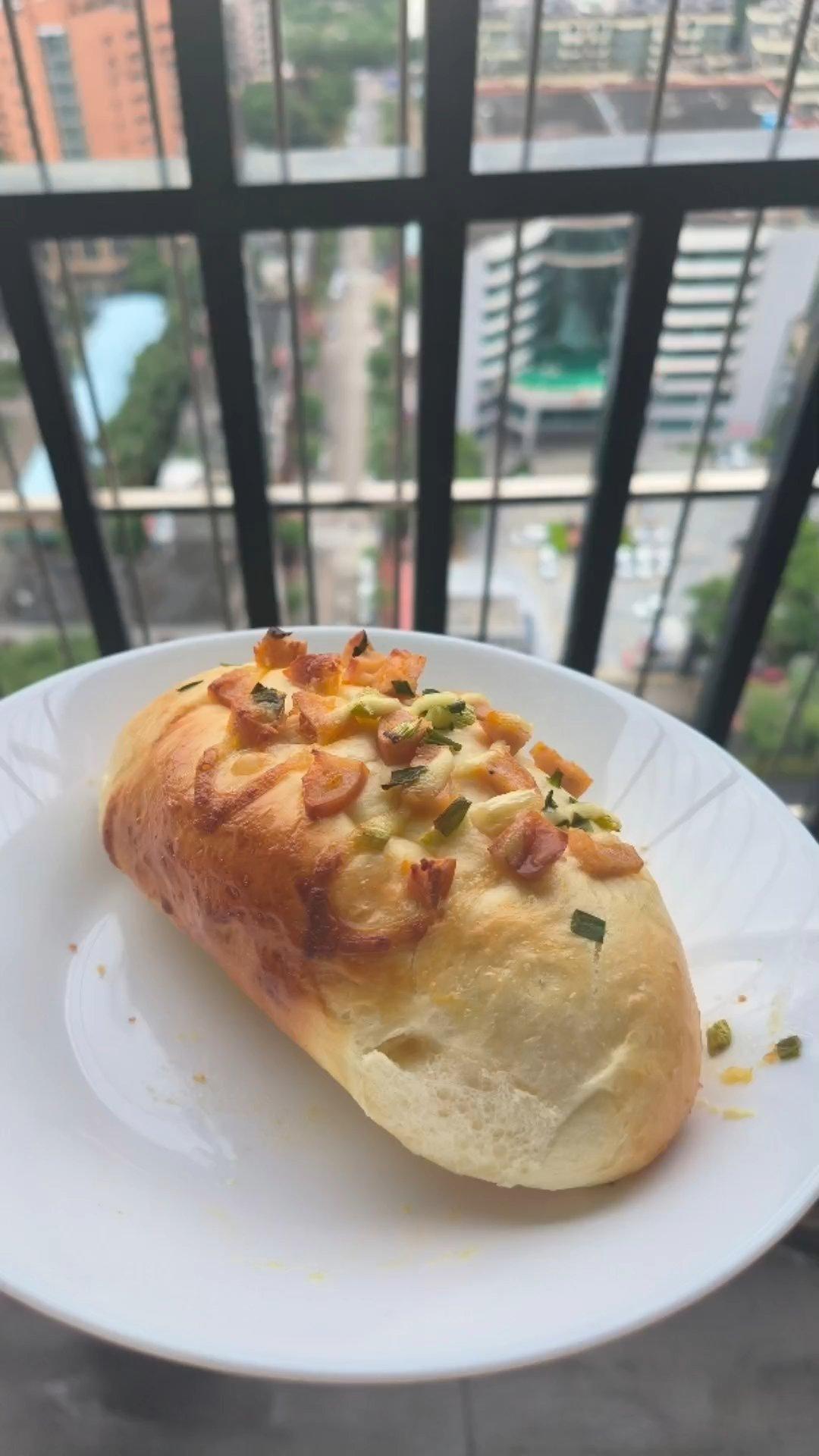 香葱火腿肉松面包