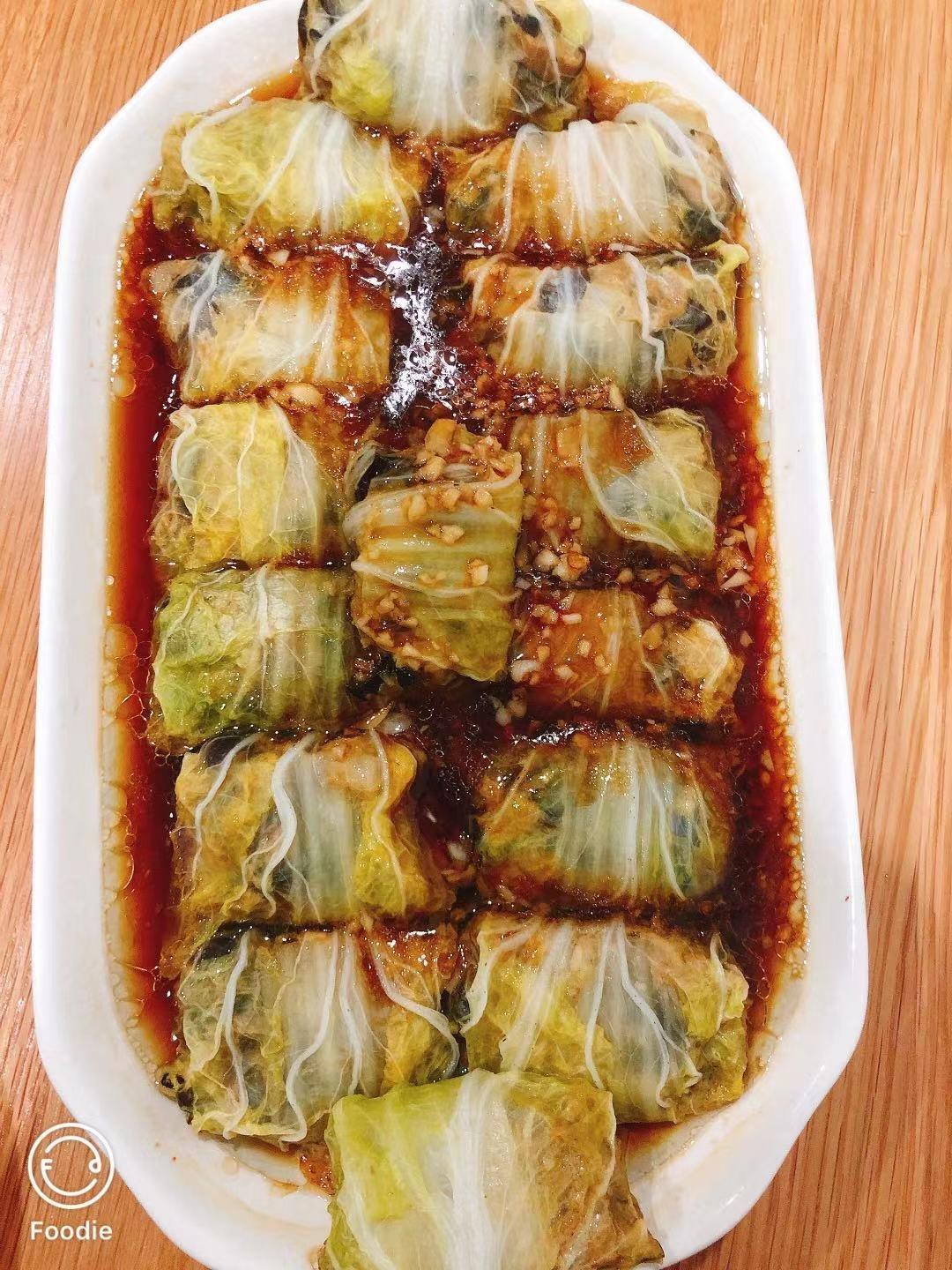 肉酿白菜卷