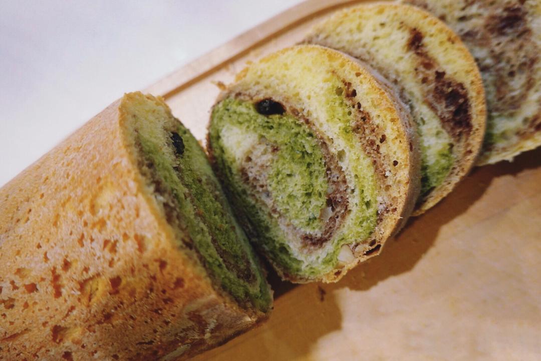 抹茶蜜豆吐司